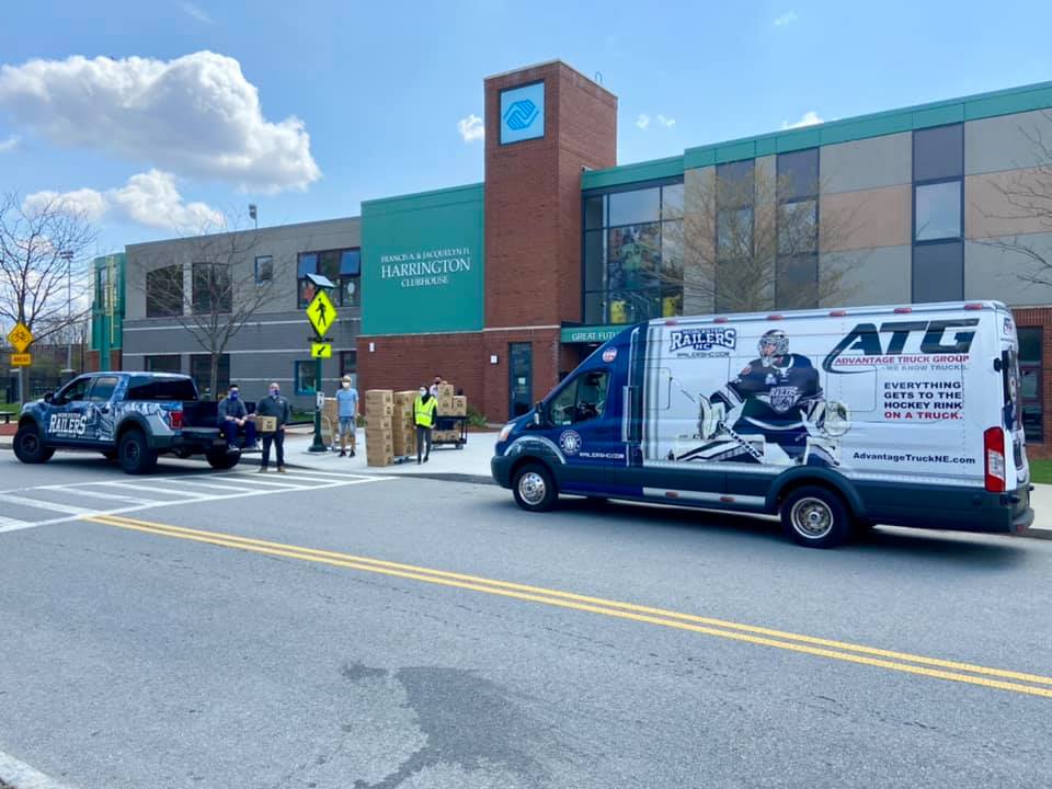 The Worcester Railers continued support of our food pantry and more