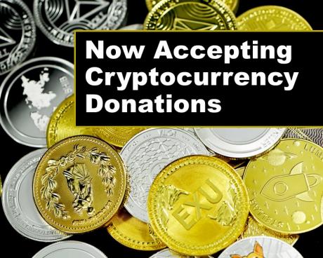 Now Accepting Cryptocurrency Donations